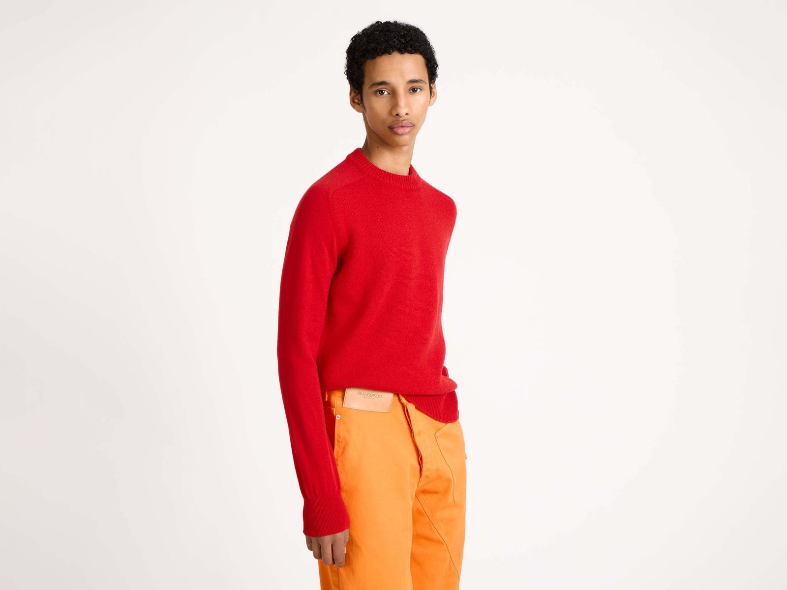 MENS RAGLAN JUMPER IN RED