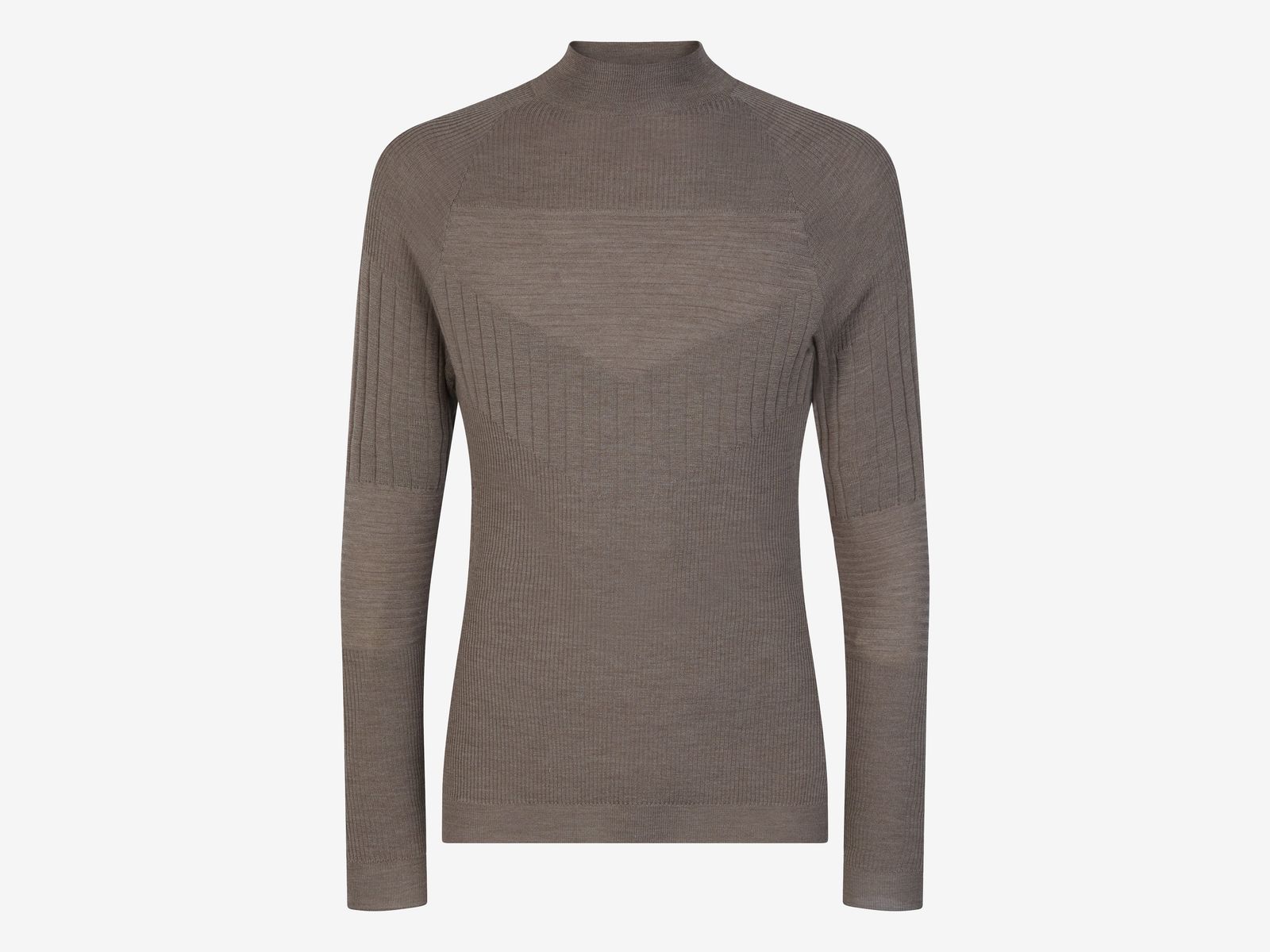 Multistitch Mock Neck