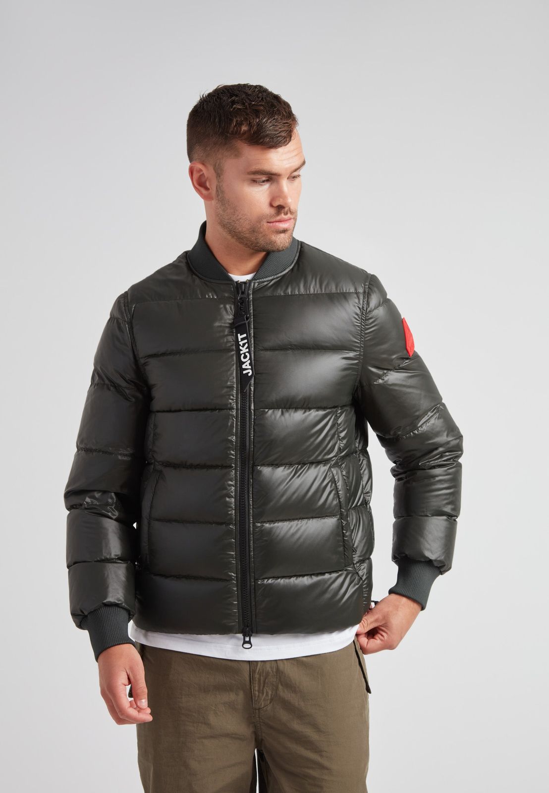 Vortex Olive Bomber Jacket