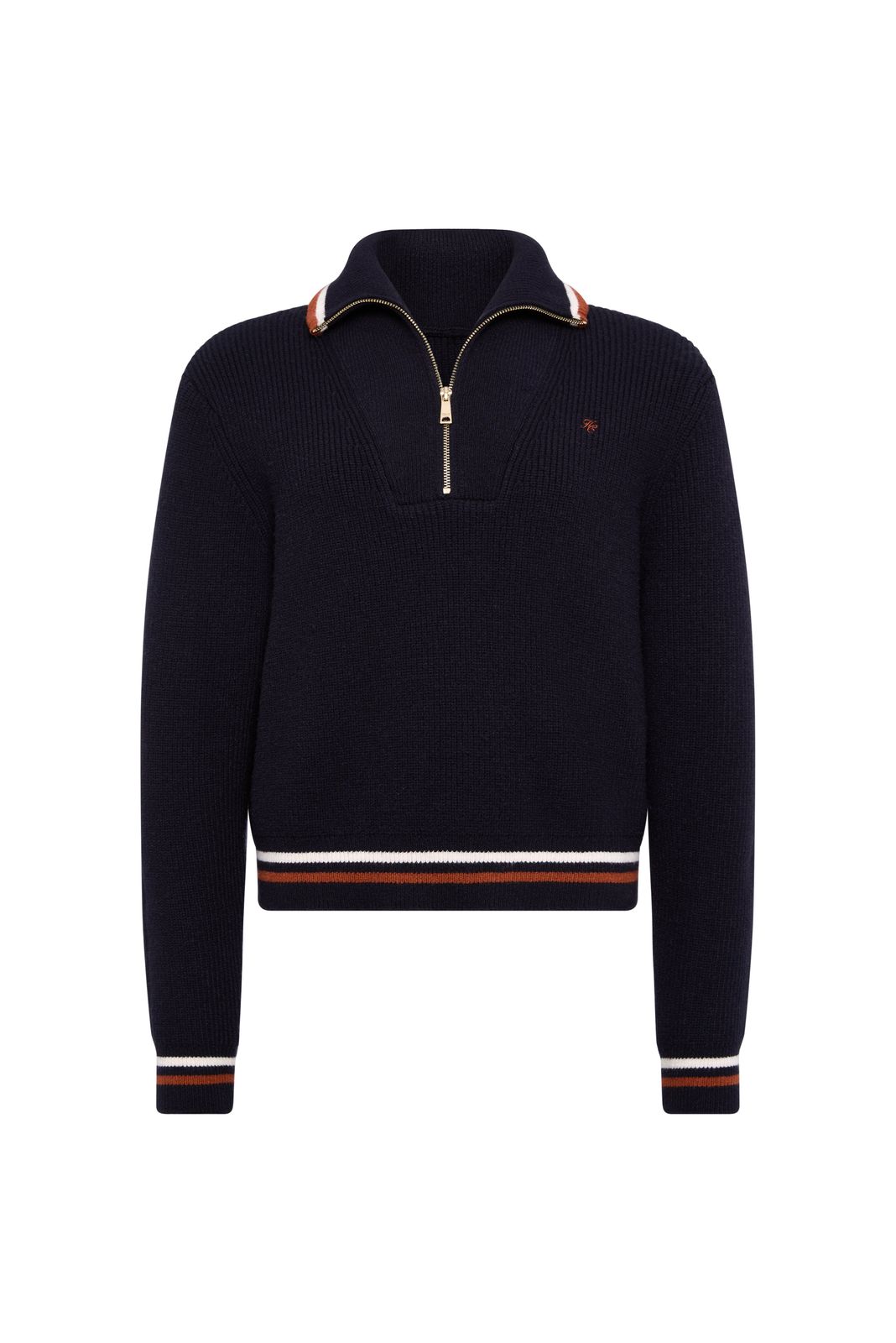Jessica Quarter Zip Knit (ink Navy)