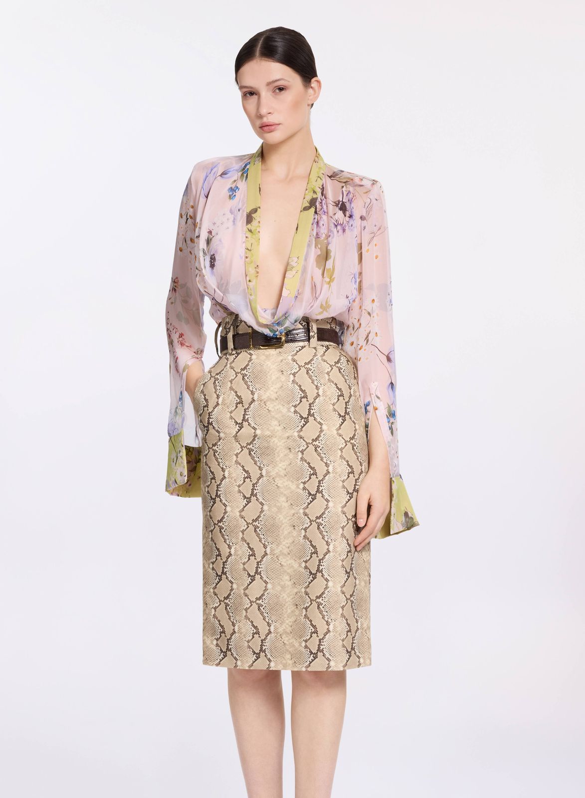 Garden Print Blouse