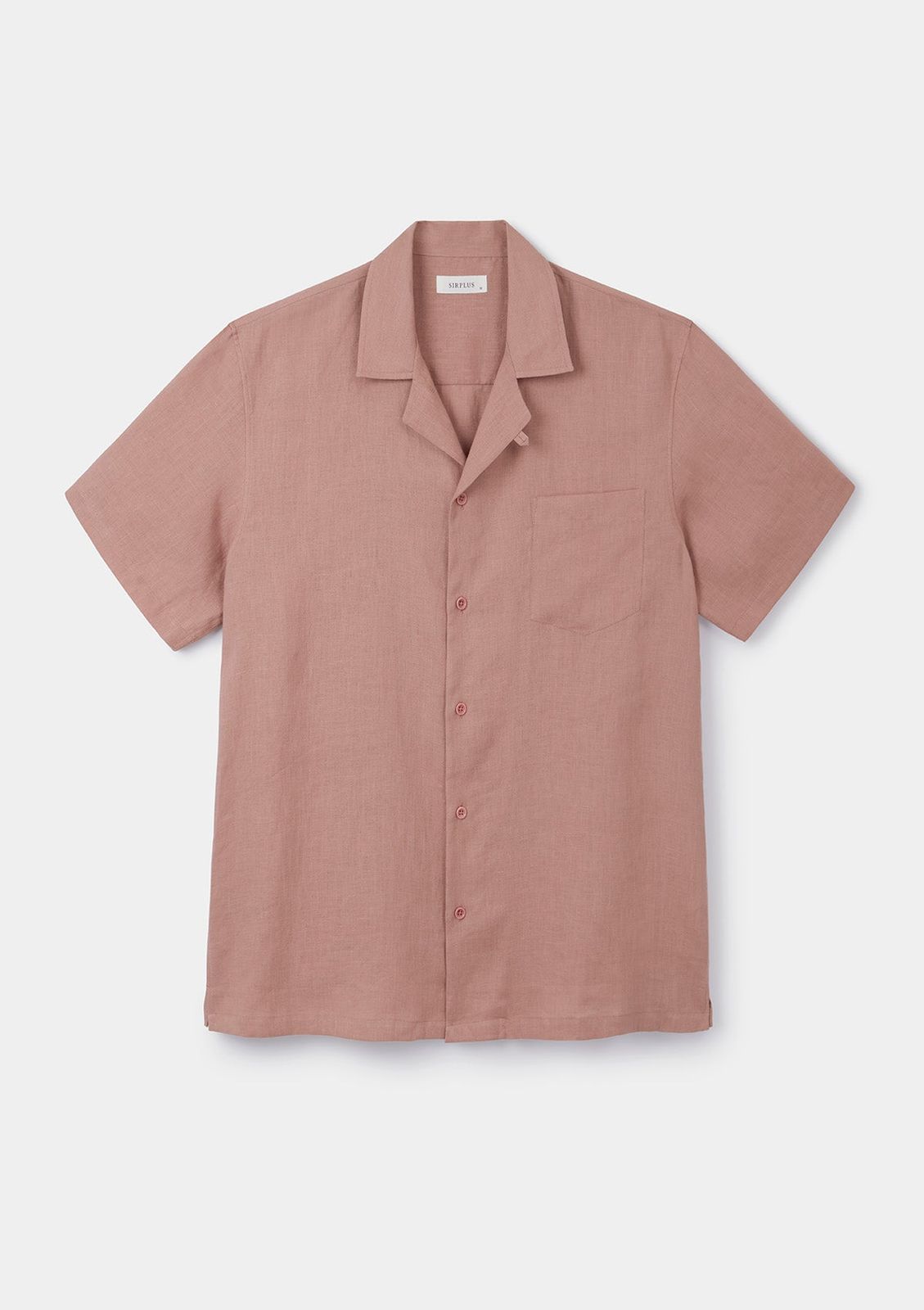 Chalk Pink Linen Cuban Shirt