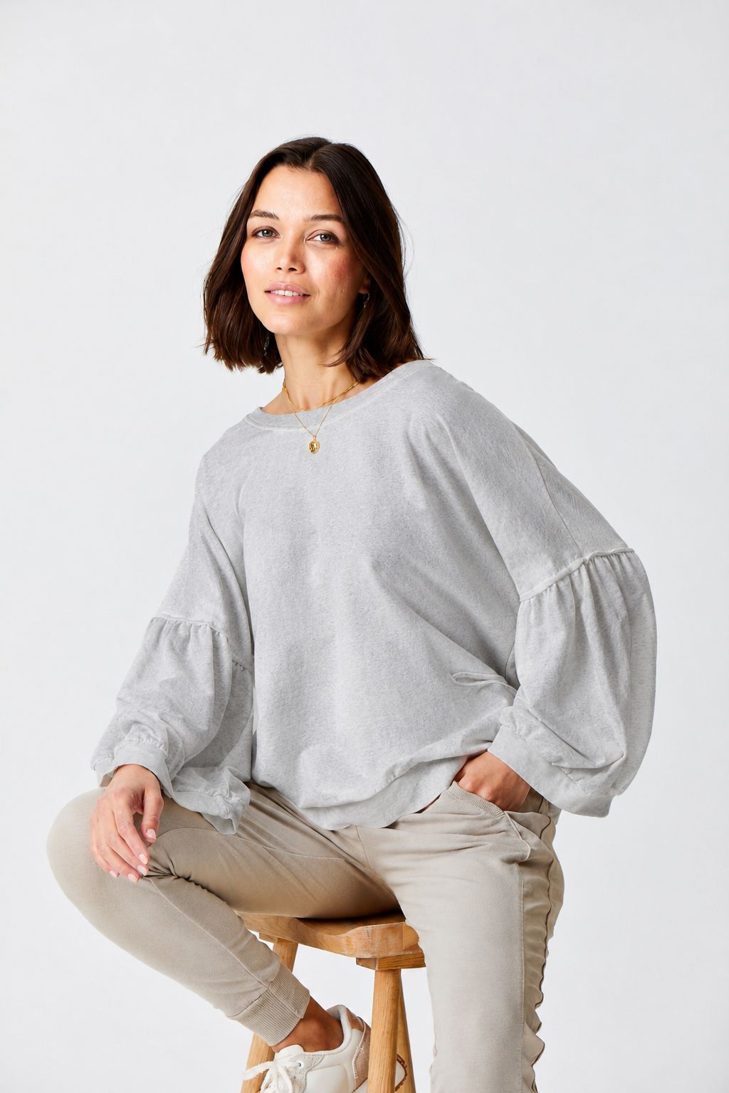 Bea Balloon Sleeve Sweatshirt