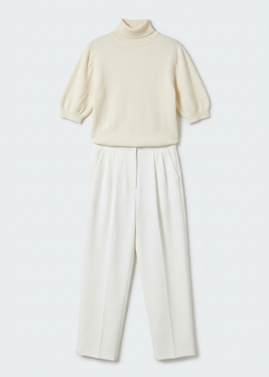 Bea Suit Pants - White