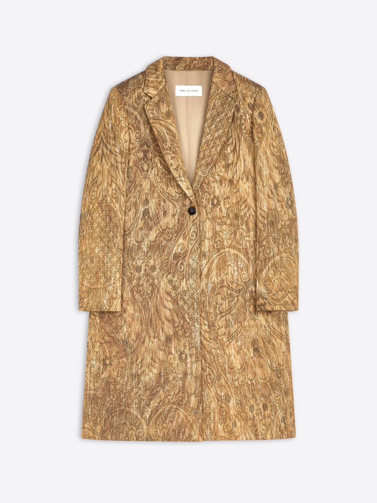 Tailored jacquard coat