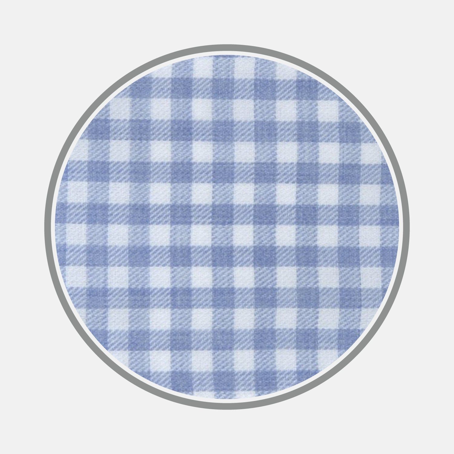 Light Blue Gingham Cotton Fabric