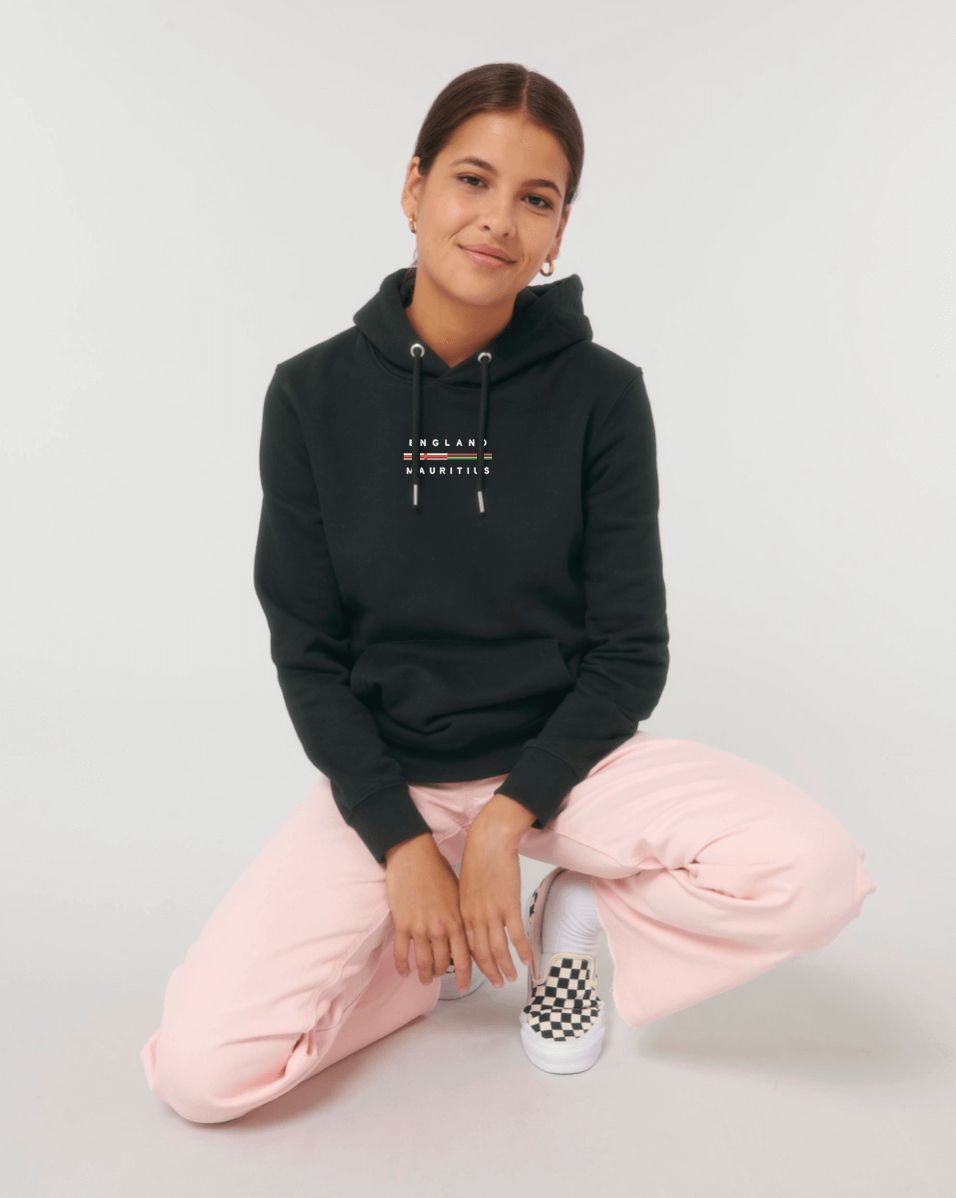 Custom Dual Flagline™ | Organic Cotton Unisex Hoodie | Various Colours