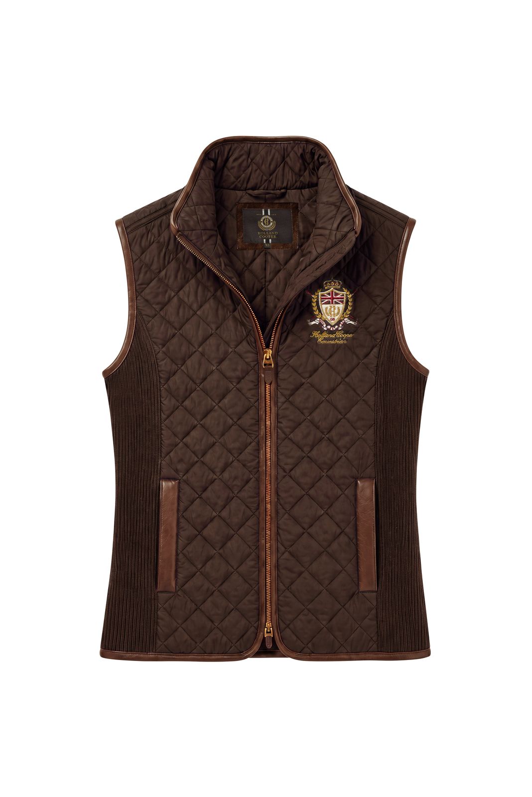 Boughton Diamond Quilt Gilet (walnut)