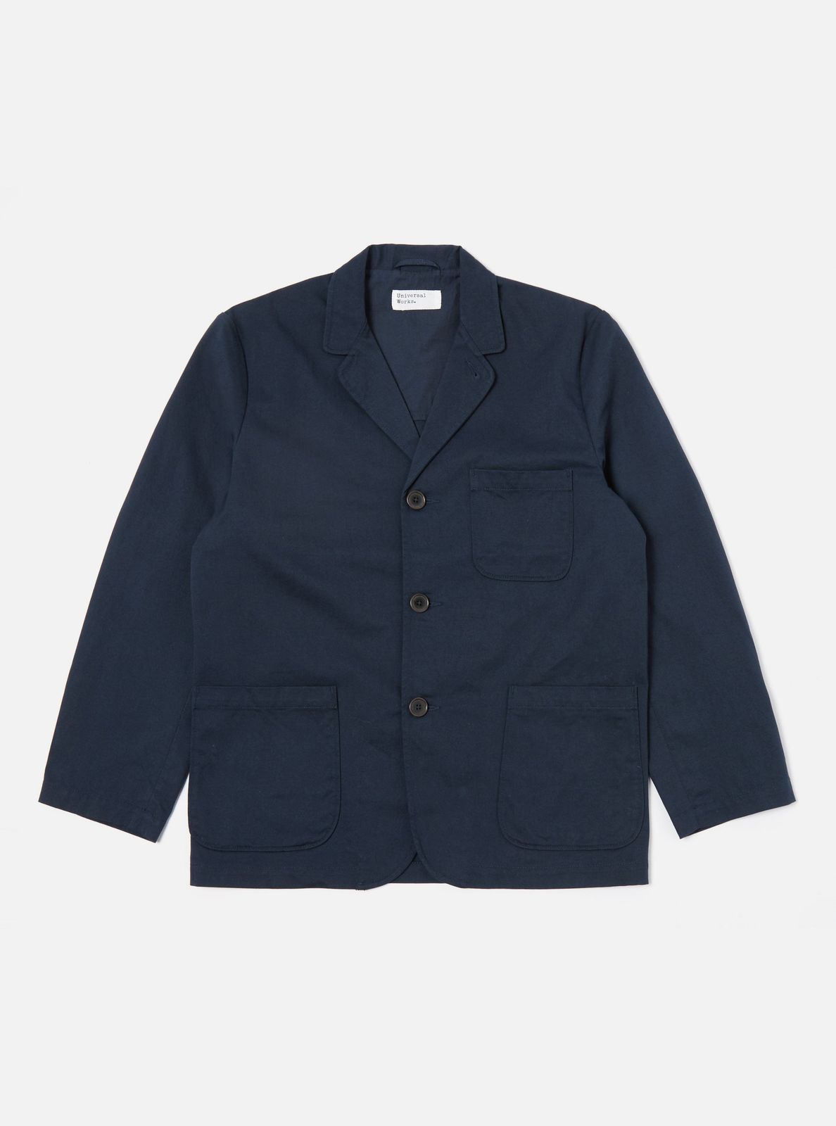 Navy Twill Three Button Jacket