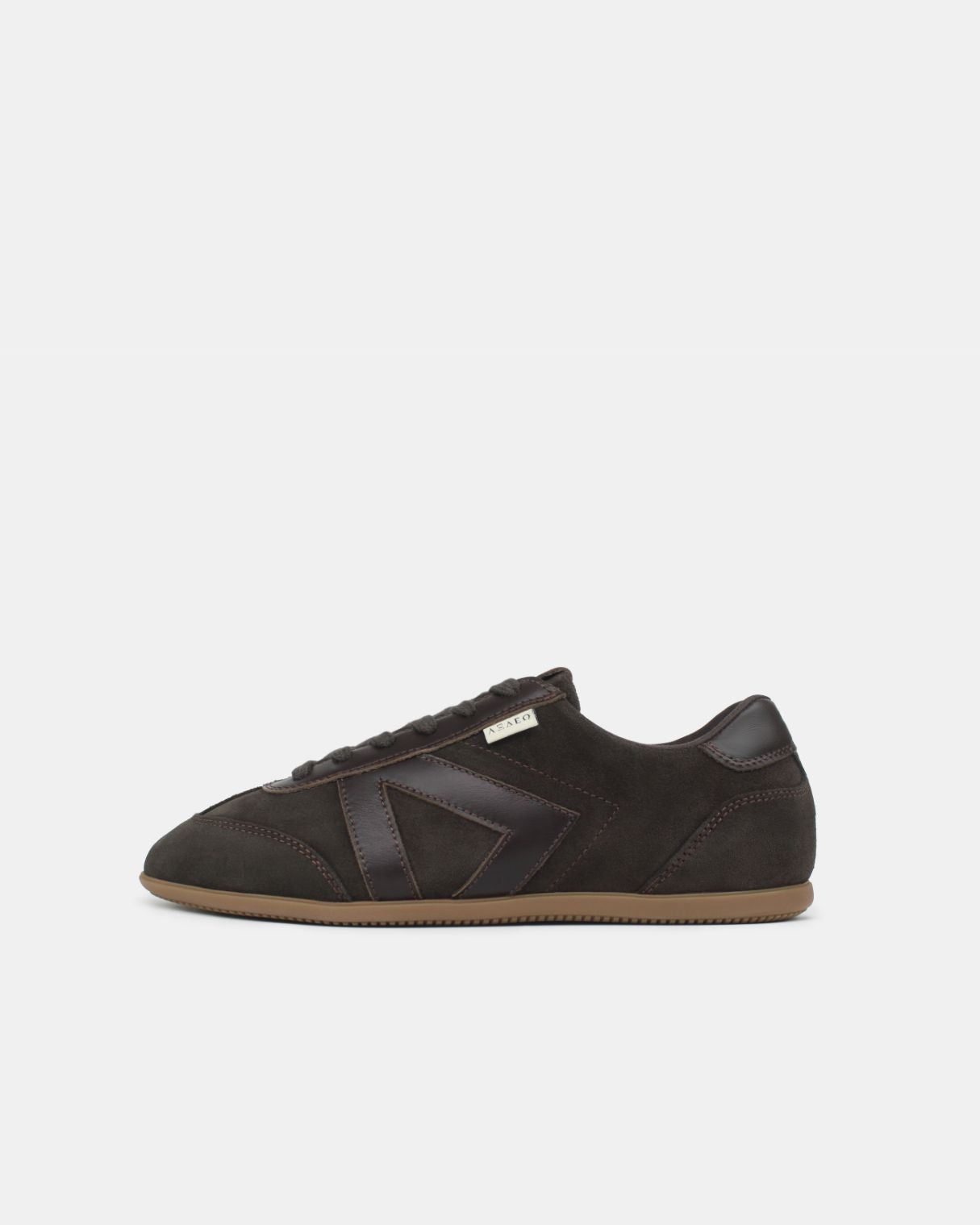 Iris Low Top Trainers - Chocolate Brown Suede & Leather