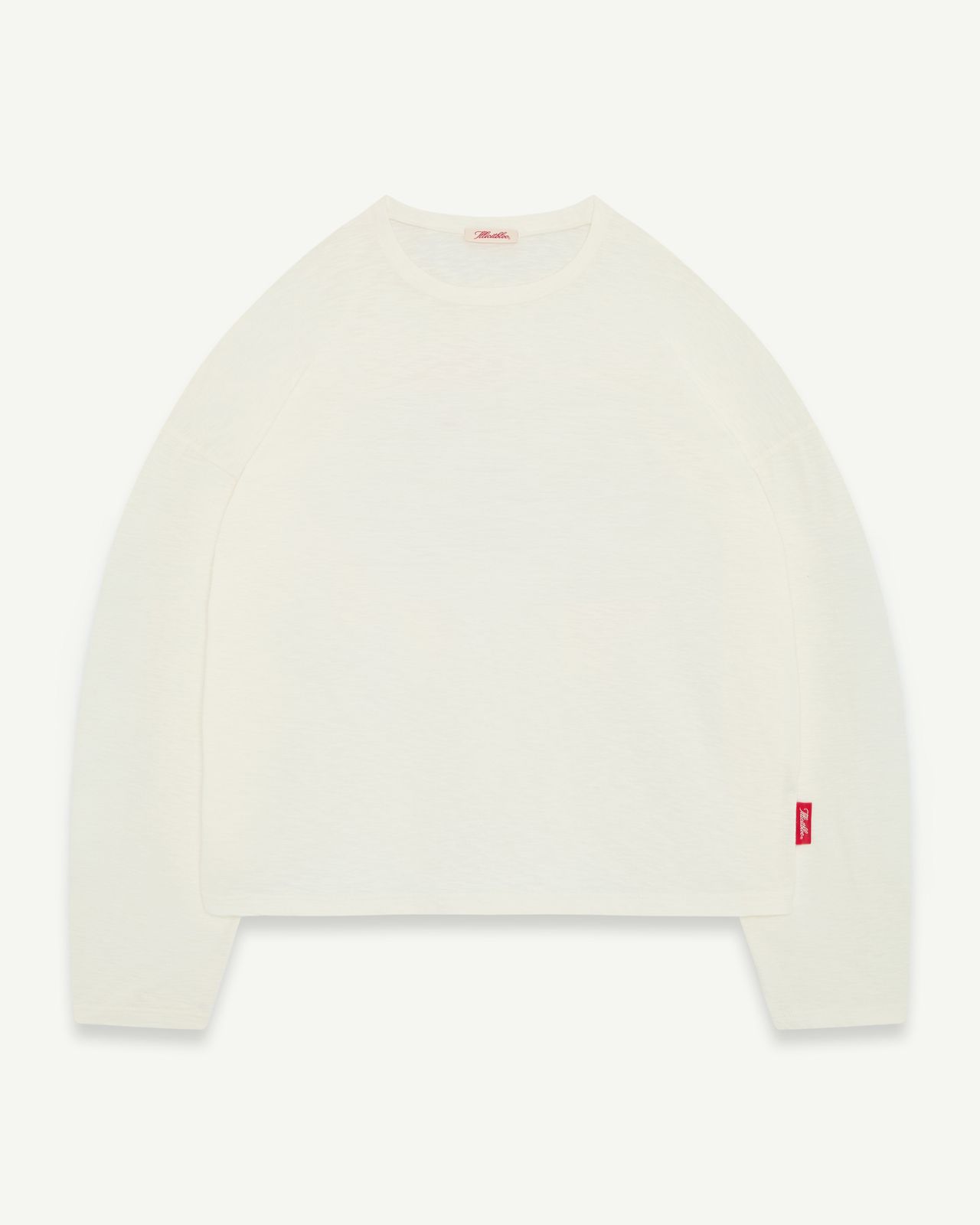 SLUB LONG SLEEVE T-SHIRT - VINTAGE WHITE