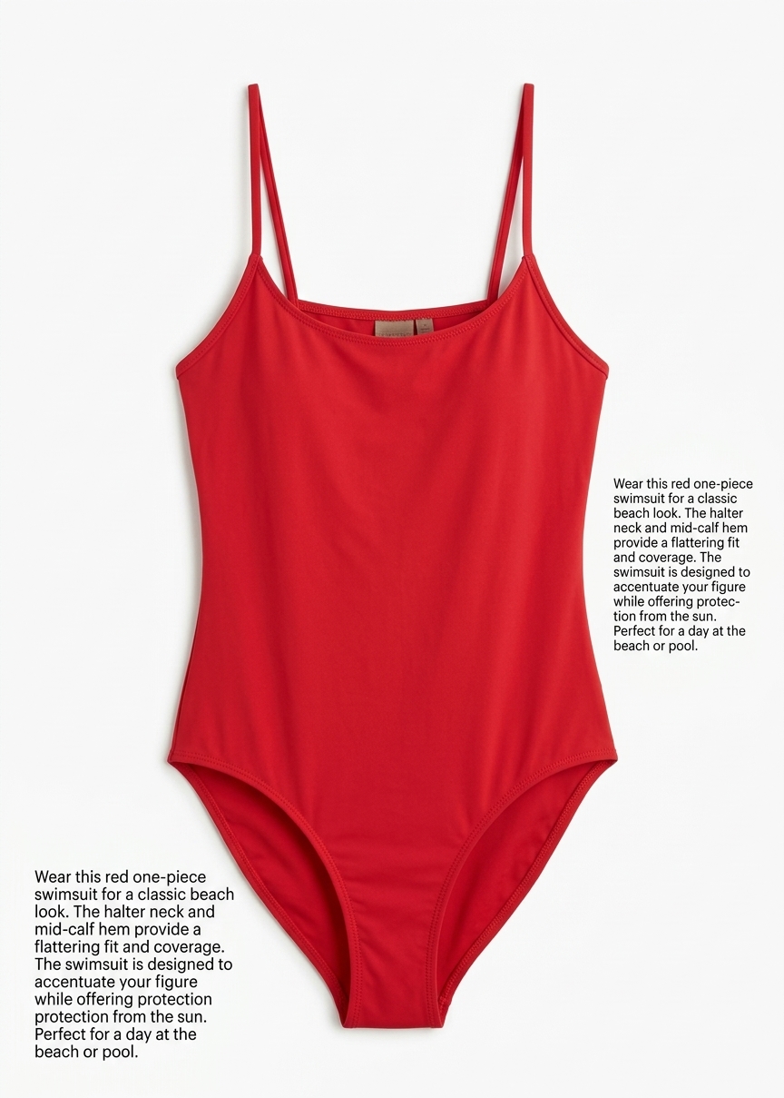 Lido Trentasei One Piece Swimsuit - Red