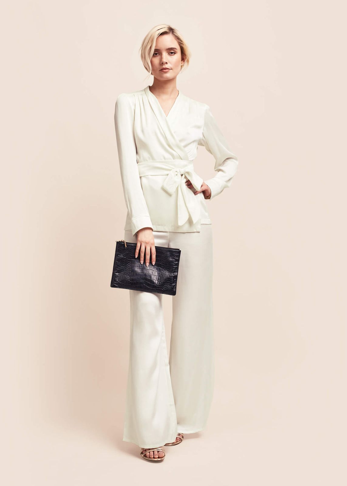 Roxy Eva Pearl Silk Trouser Suit