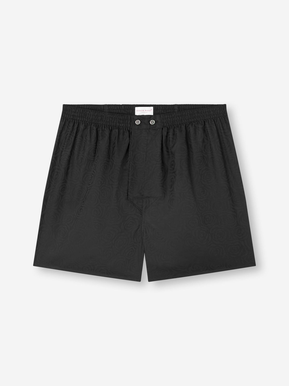 Paris Cotton Jacquard Classic Fit Boxers Black Rose