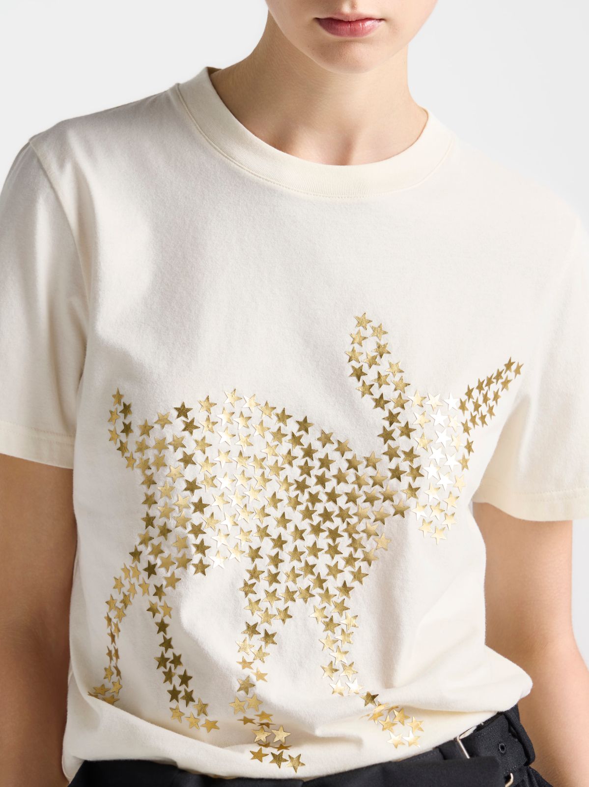 CL_WOMENS ANIMAL STARS GRAPHIC PRINT T-SHIRT