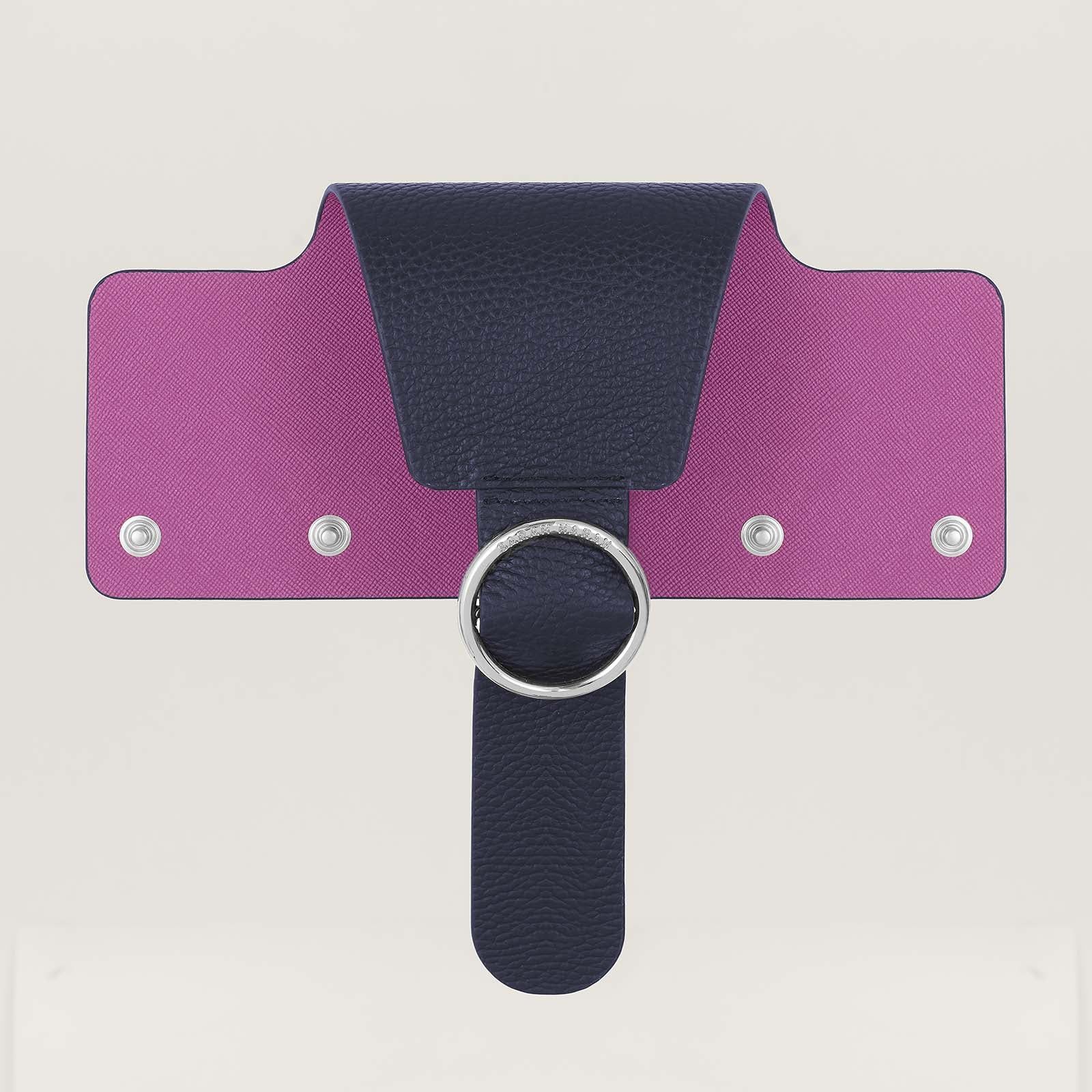 Ring Flap Classic | Navy with Silver hardware