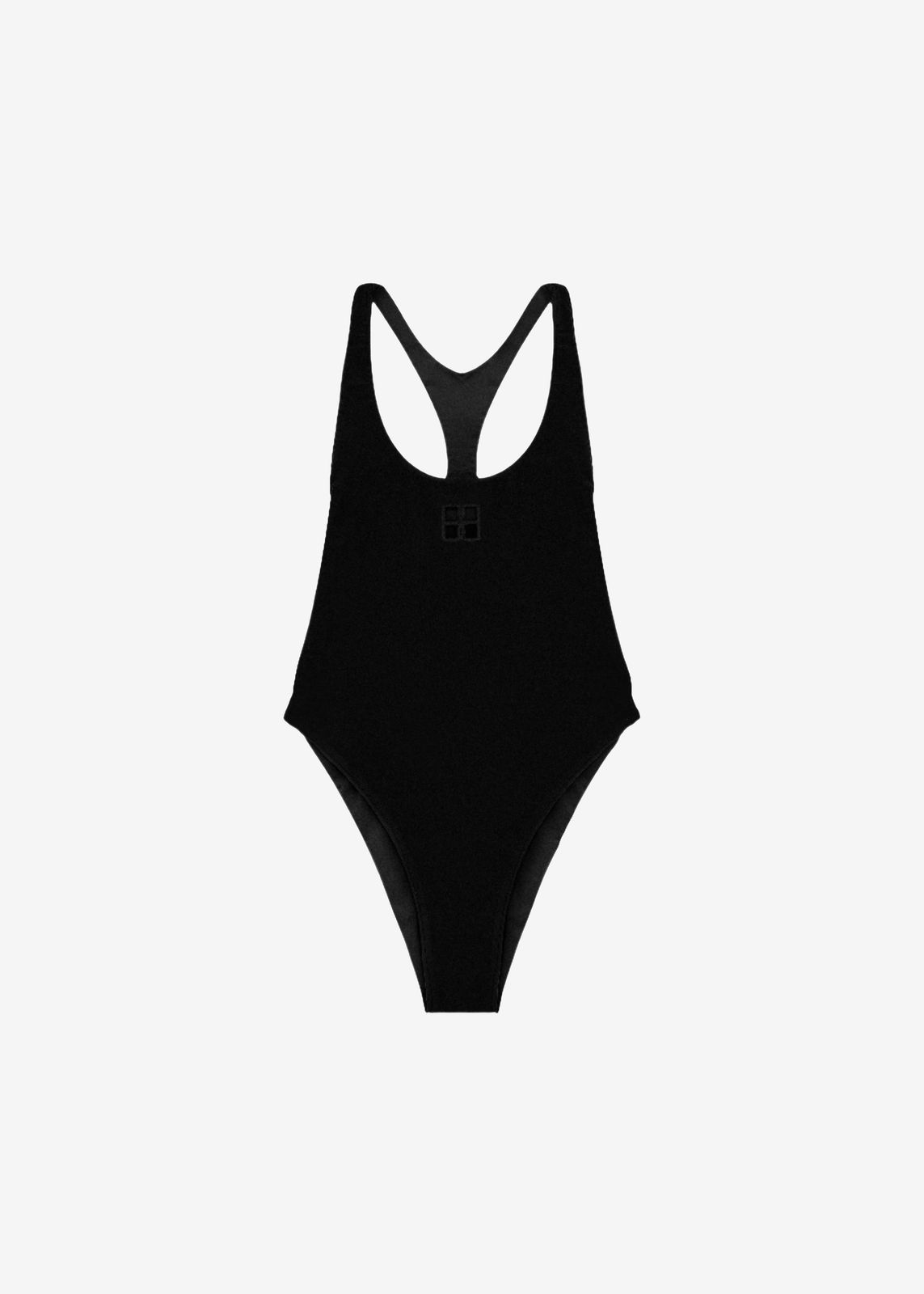 Bevza Bb Monogram Swimsuit - Black