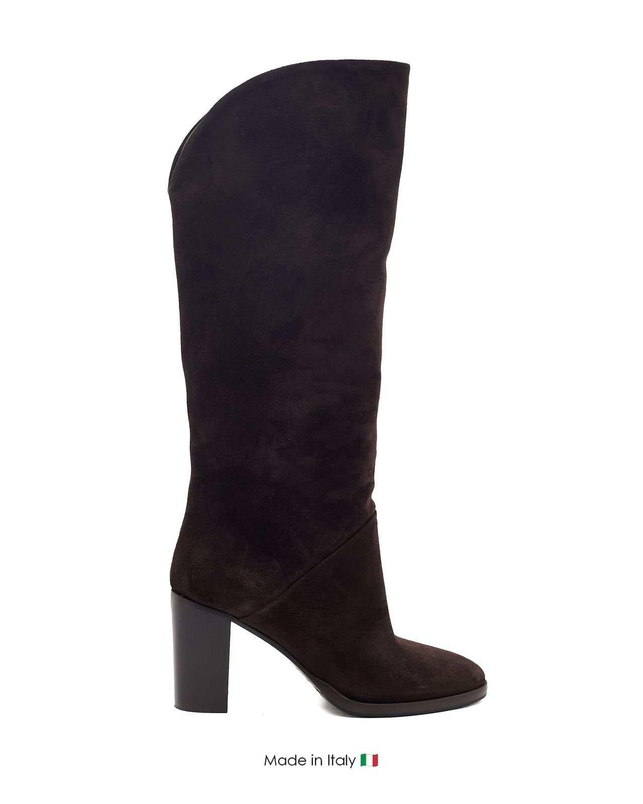 Ivery Dark Brown Suede