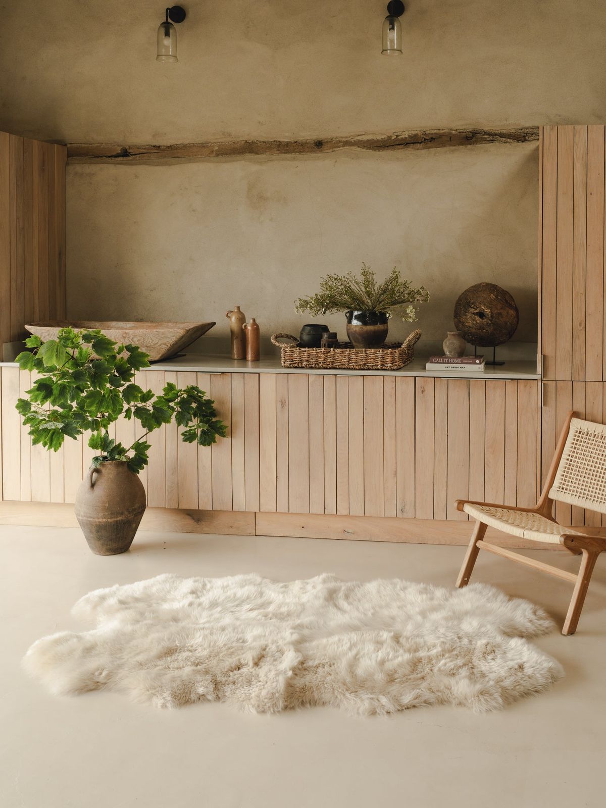 Quatro Sheepskin Rug - Elderflower