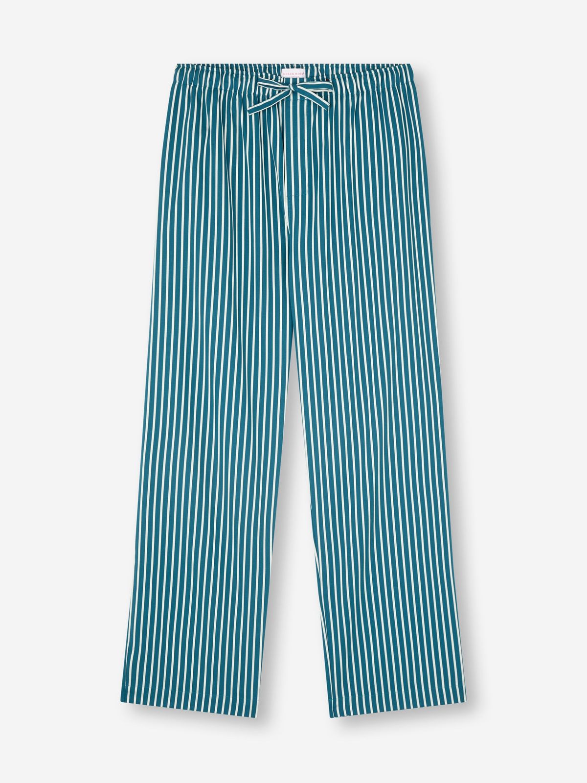 Royal Cotton Lounge Trousers Teal & White Stripe