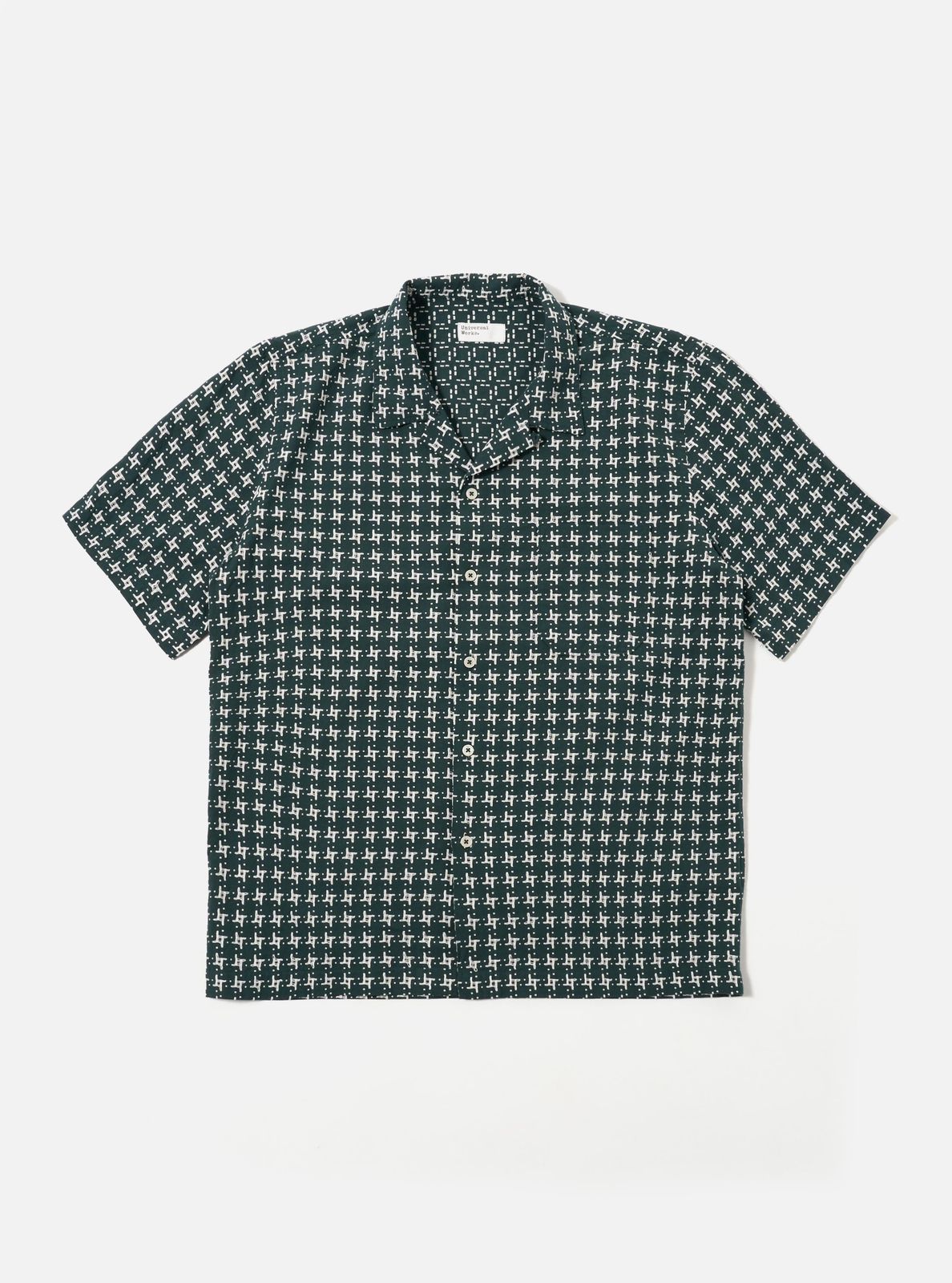 Green/White Rhodes 8 Cotton Road Shirt