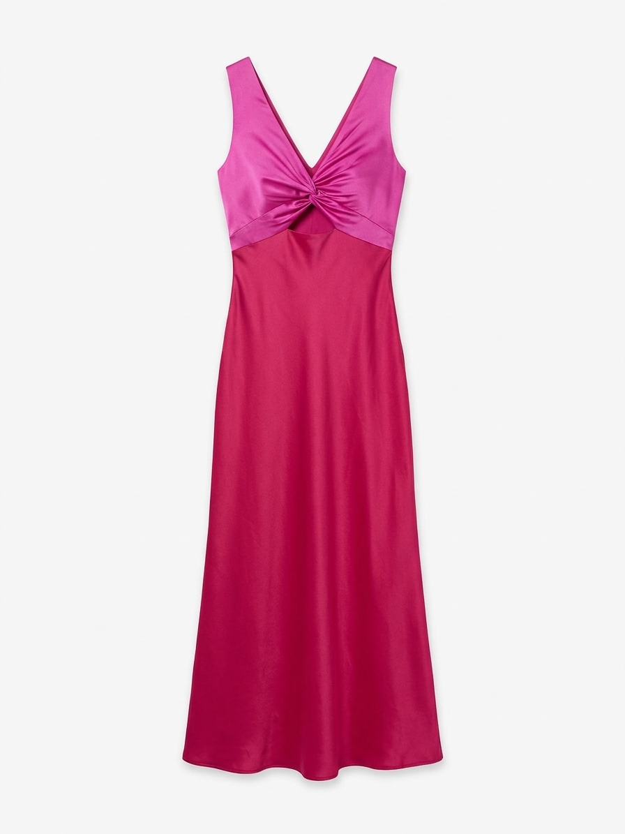 Maggy Dress In Pink And Red