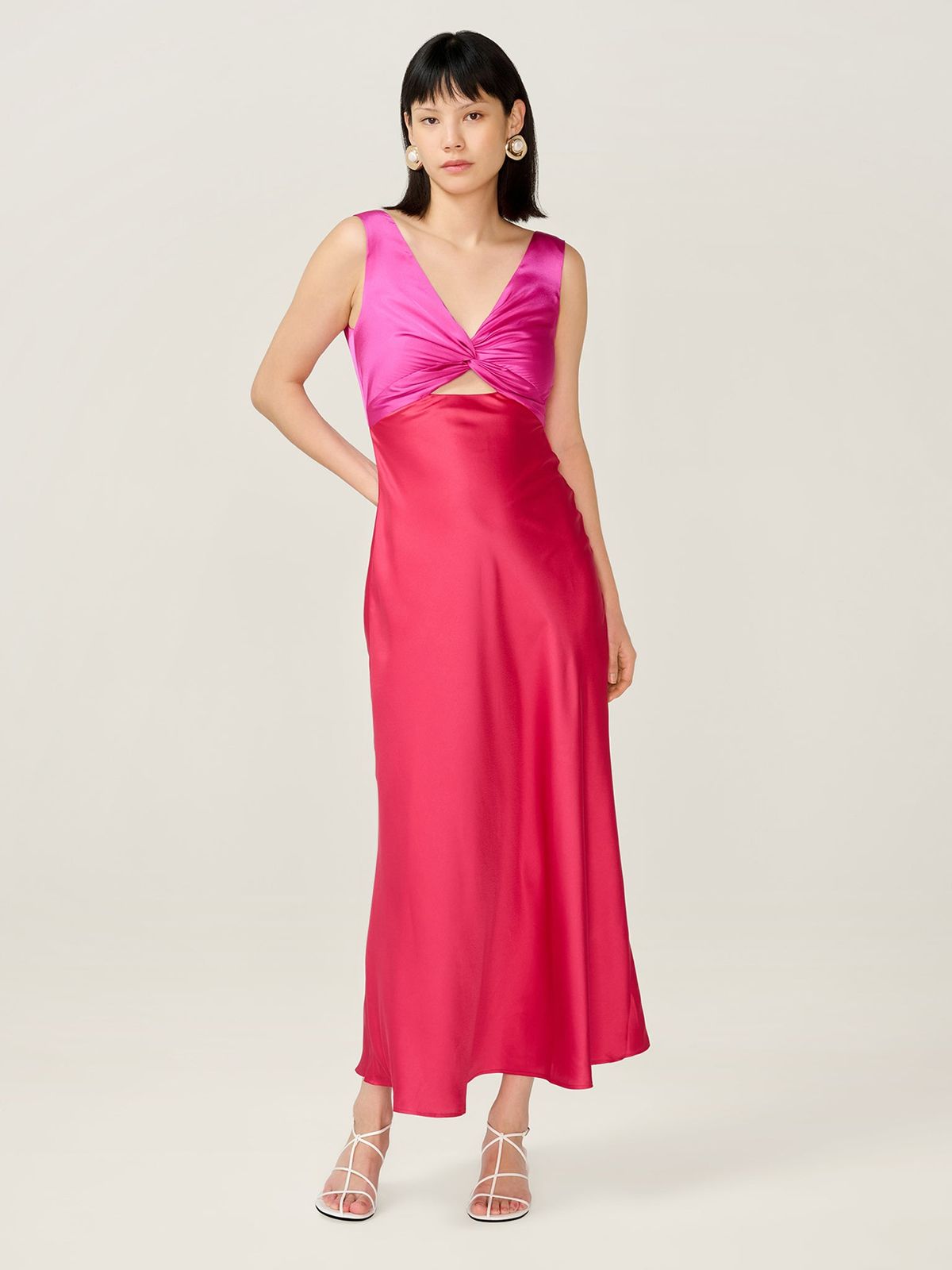 Maggy Dress in Pink and Red