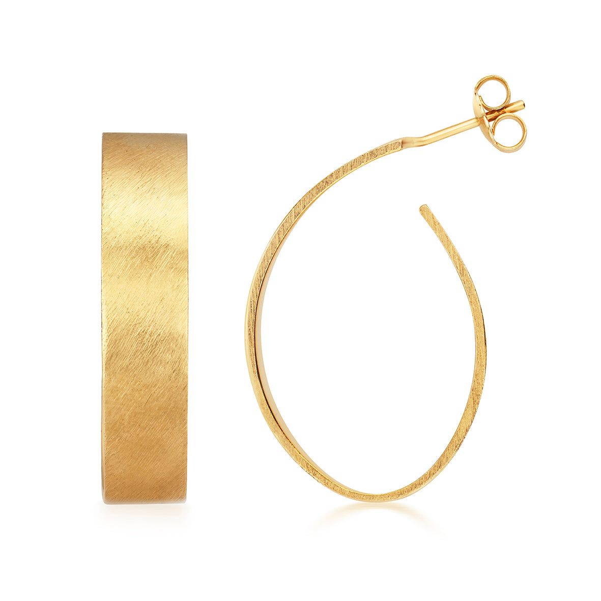 Pip Collection | Apple Pip Drop Hoop Earrings | Gold