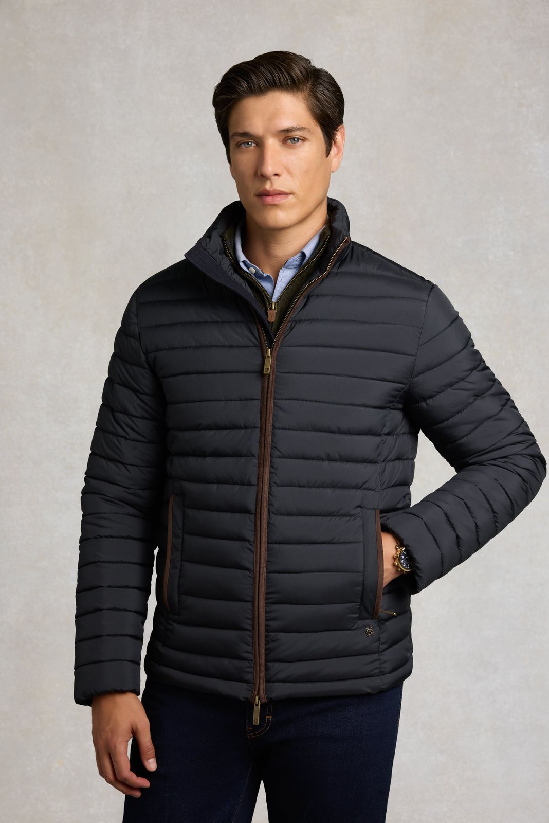 Men's Midweight Padded Jacket (Ink Navy)