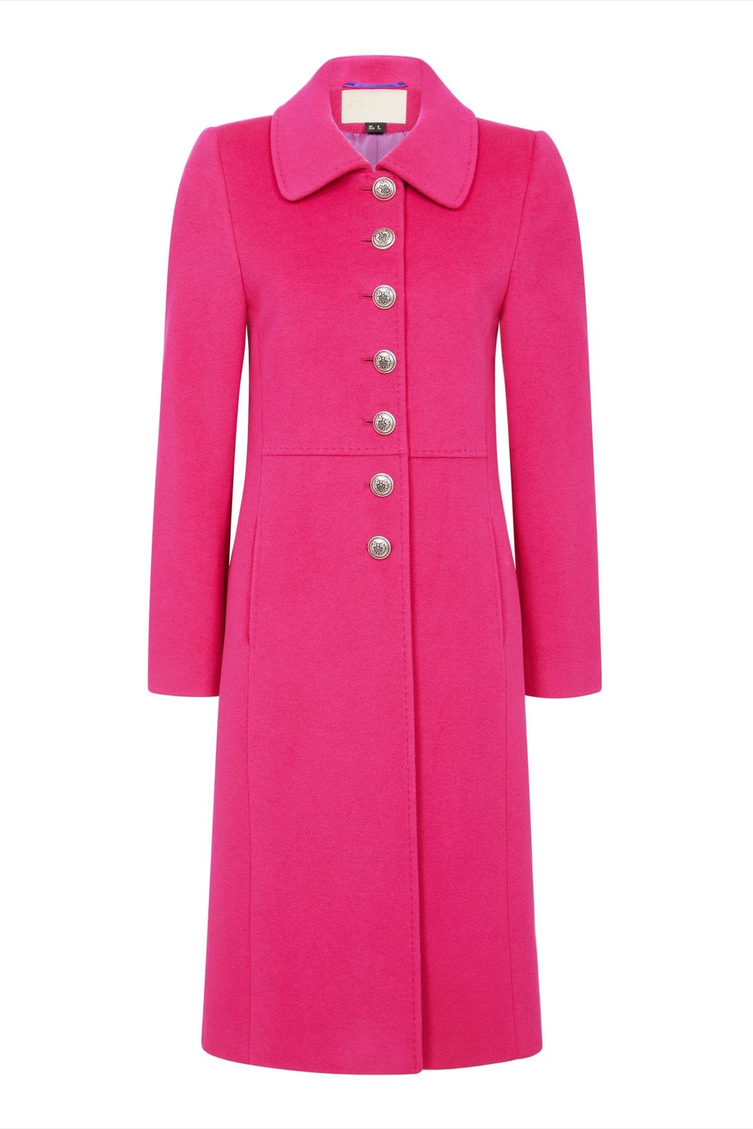 Brompton Pure British Wool Coat - Pink