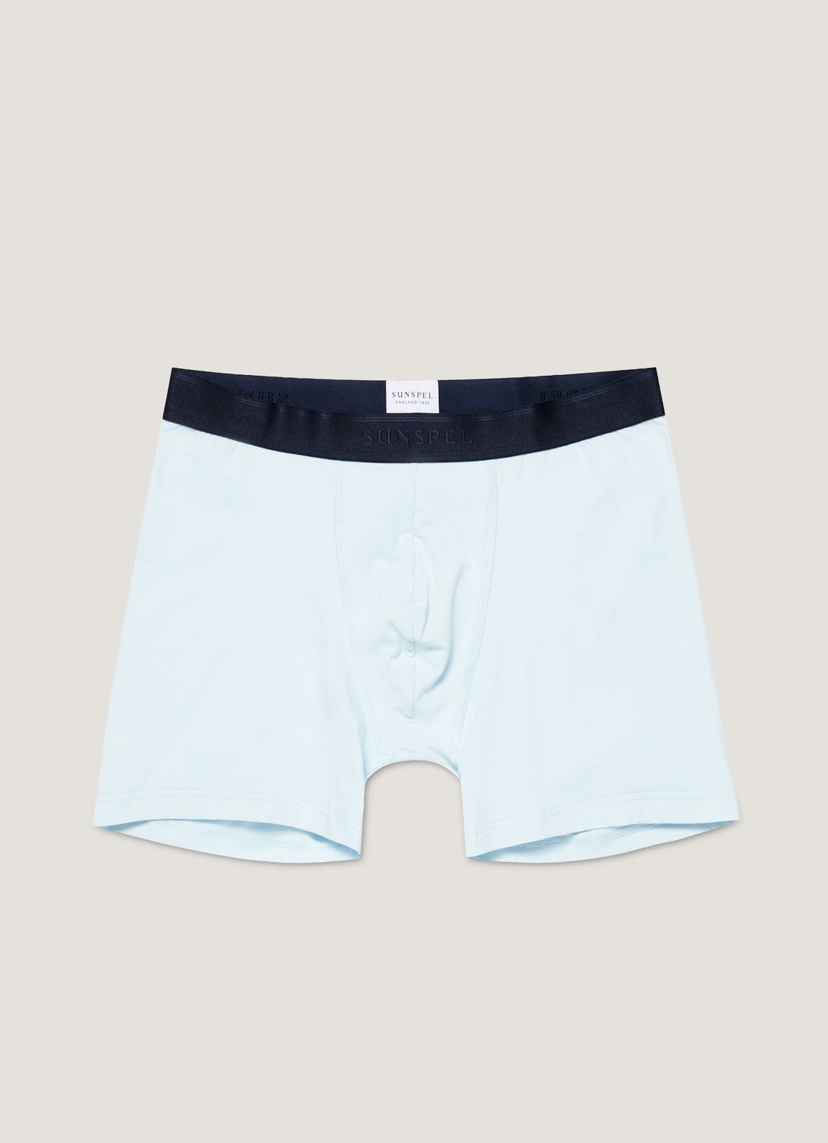 Men's Stretch Cotton Boxer Briefs in Light Blue