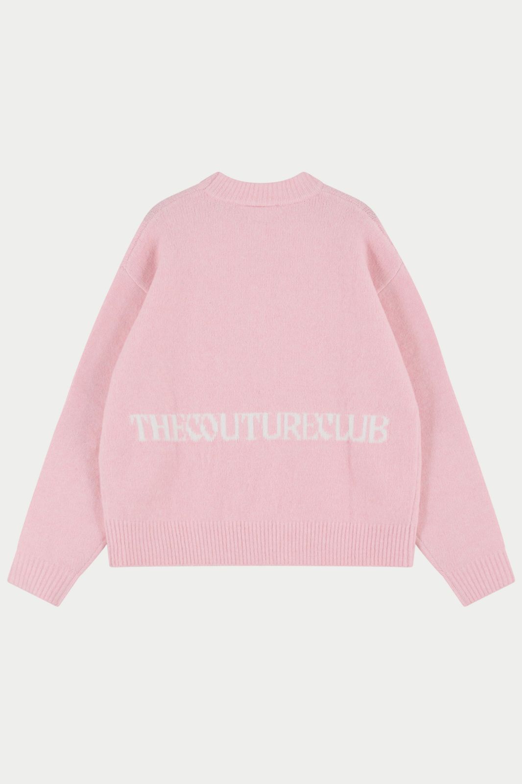 COPYRIGHT BRUSHED KNIT JUMPER - PINK