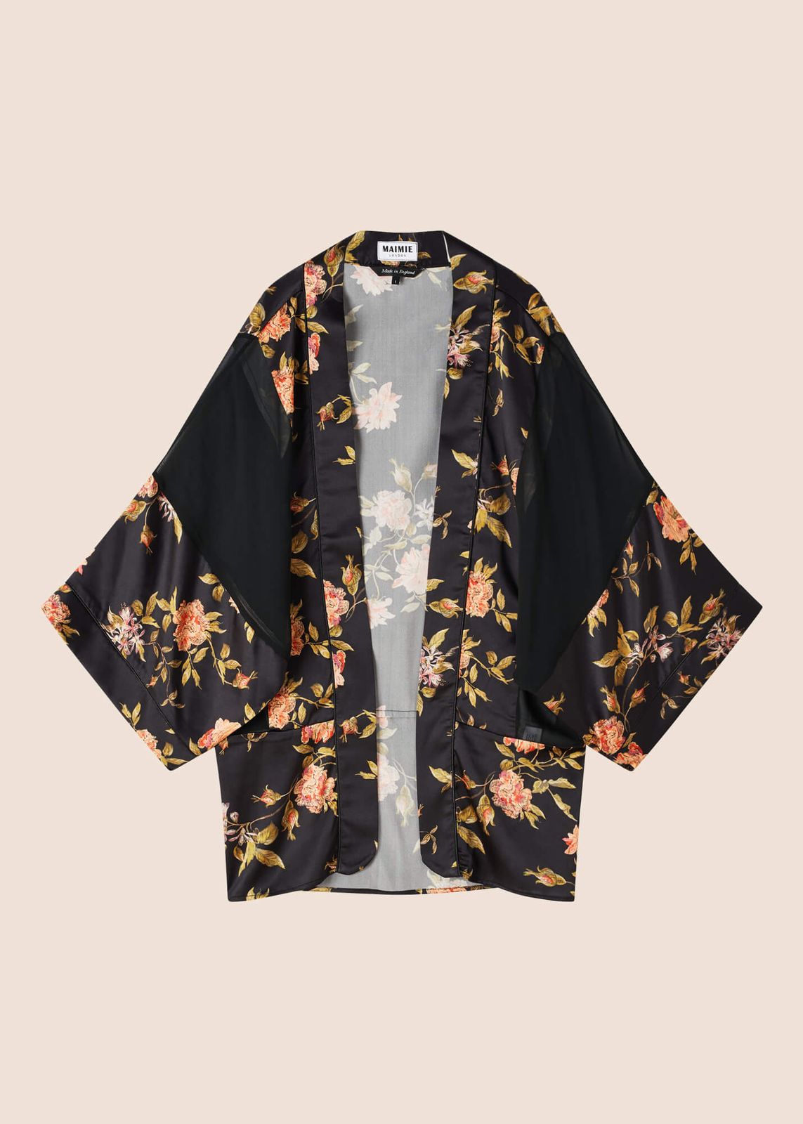 Keiko Flora Silk Kimono Jacket