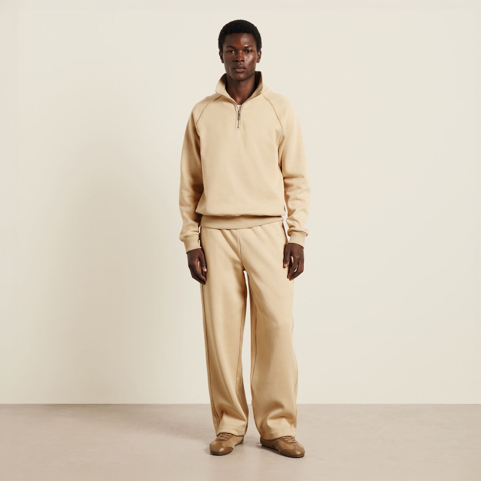 Varez Polo Sweatshirt - Beige