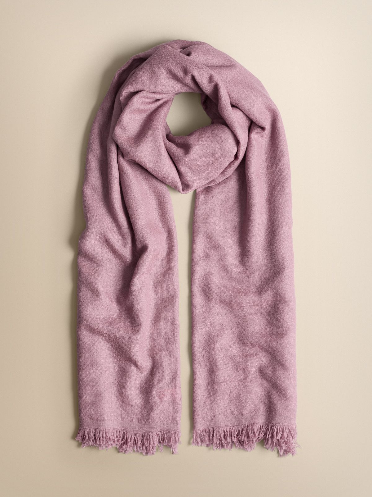 Remy Oversized Lightweight Cashmere Scarf Dusty Pink Jacquard