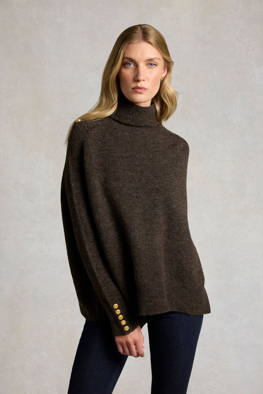 Buckingham Cape Knit (Chocolate)