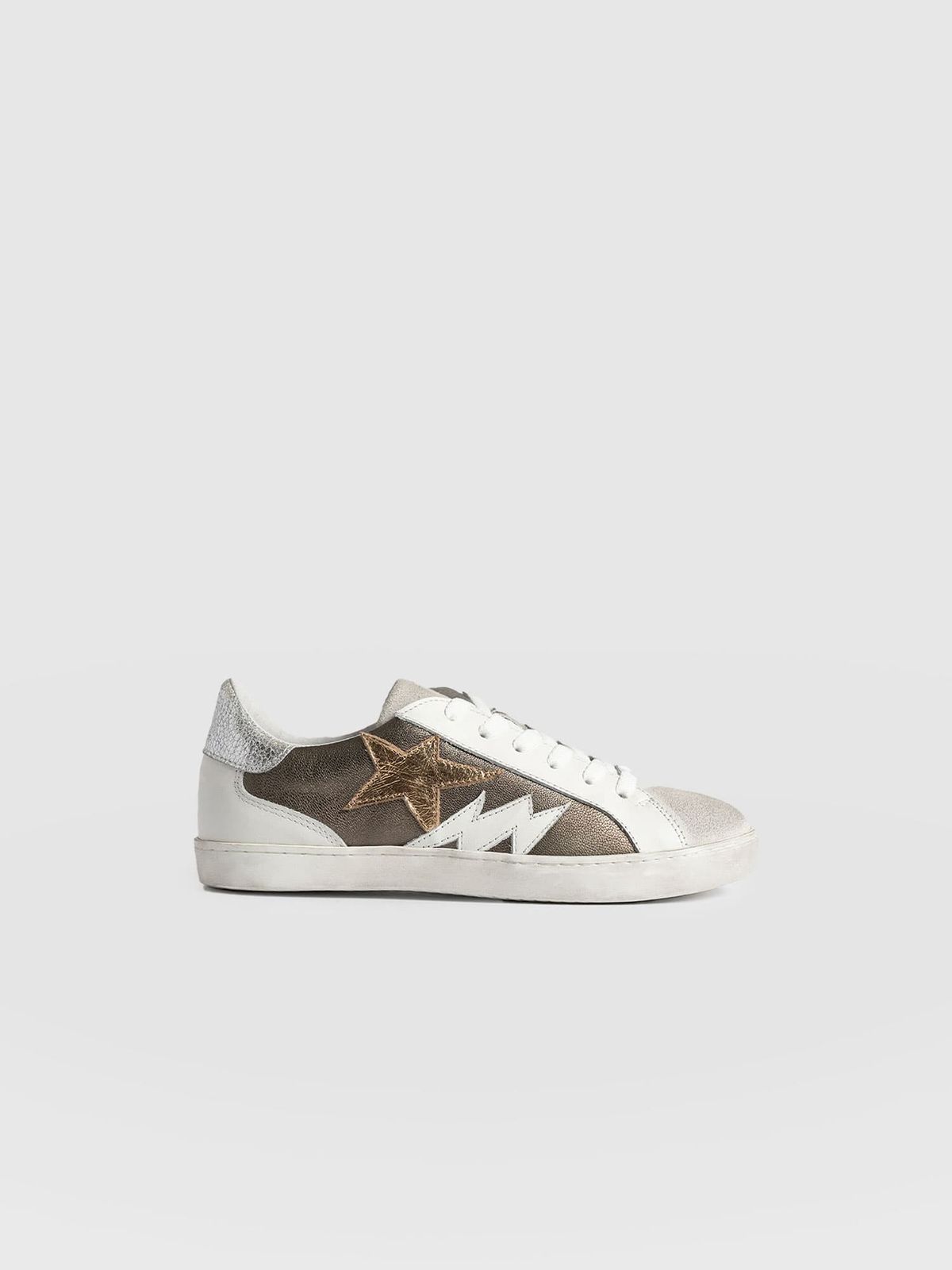 Spitalfields Trainer - Metallic Gold