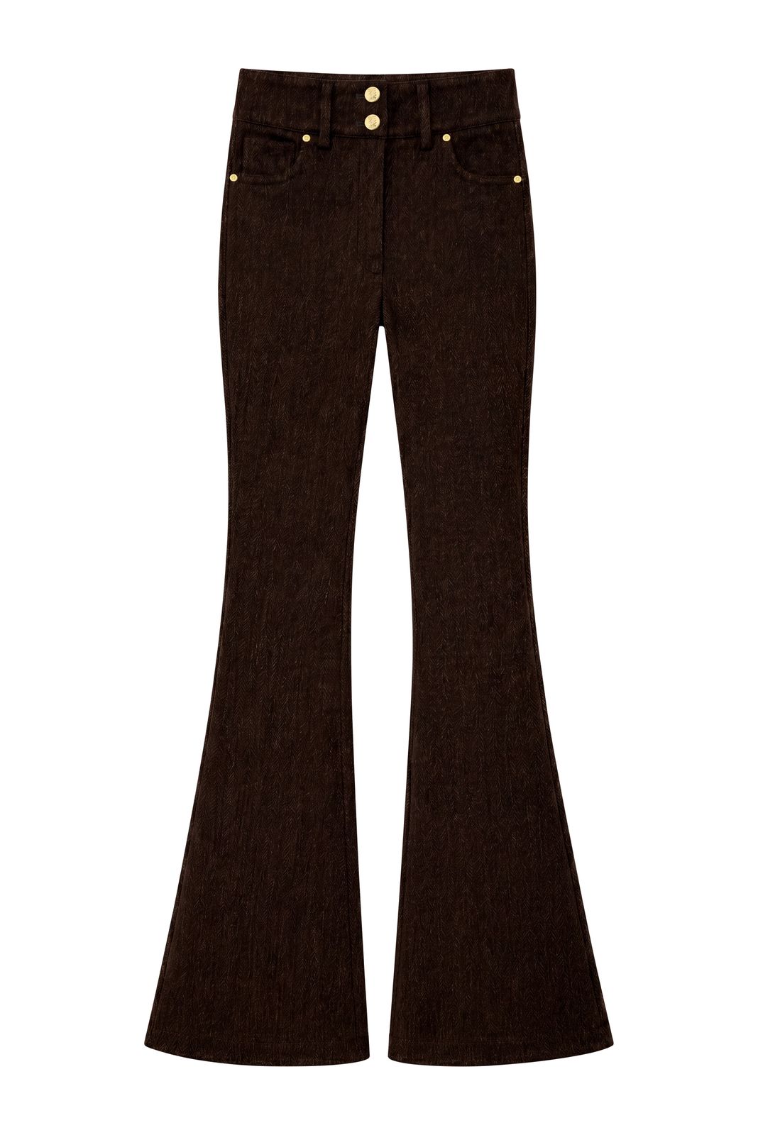 Contour Heritage Flare Trouser (bournville Herringbone)