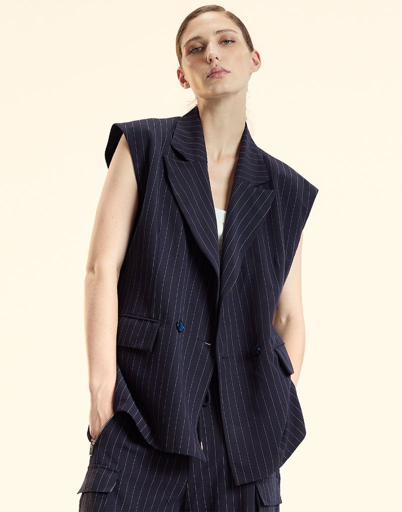 Pinstripe Vest