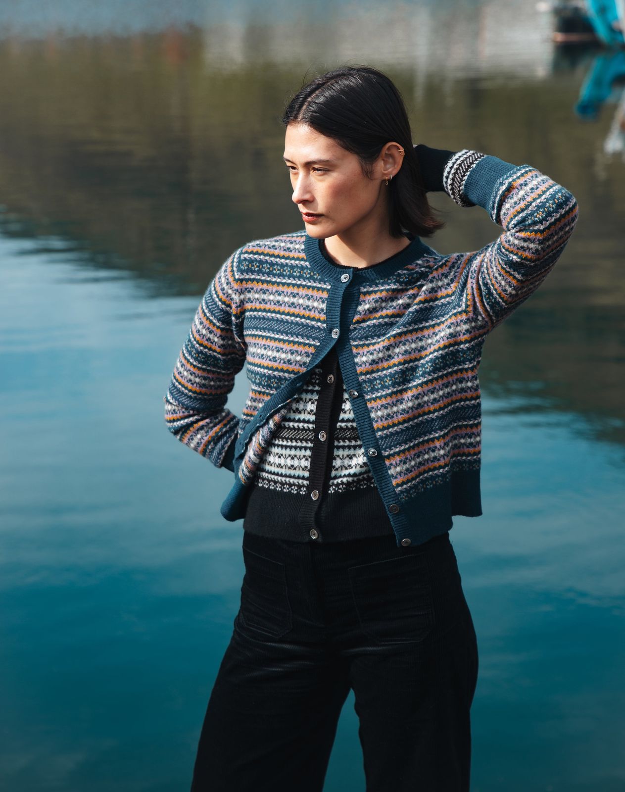 Cashmere Fair Isle Cardigan