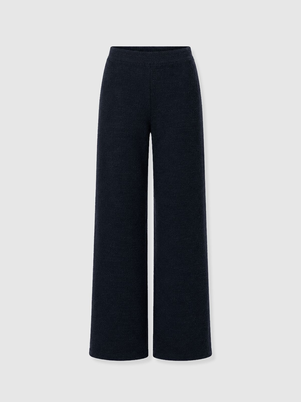 Keller Wide Leg Pant - Navy Boucle