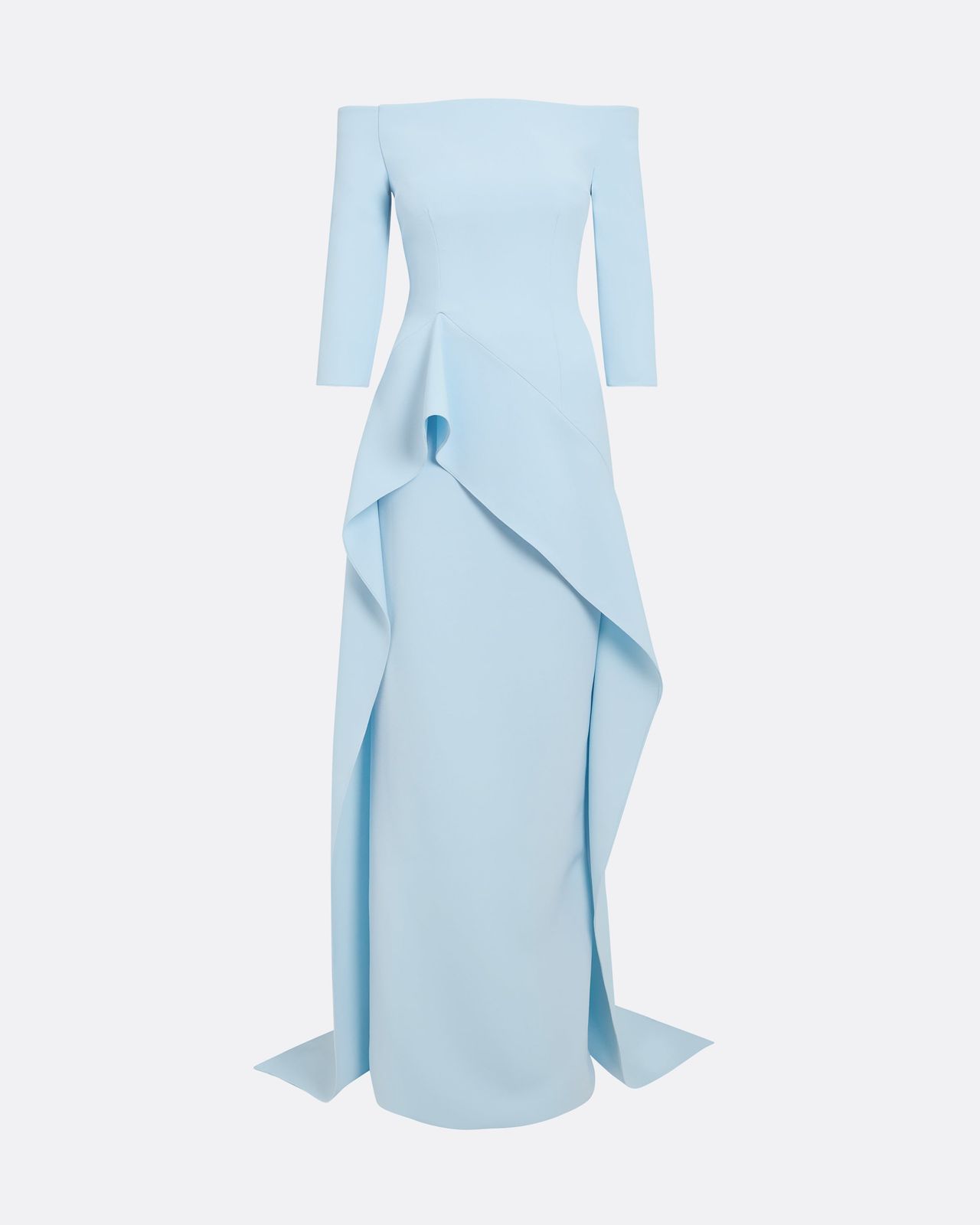 Zetta Long Dress In Pale Blue