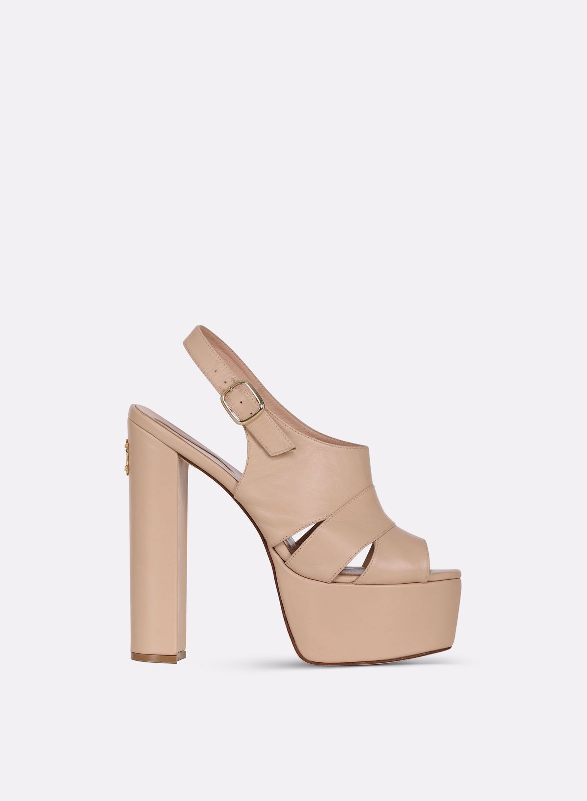 Leather Peep Toe