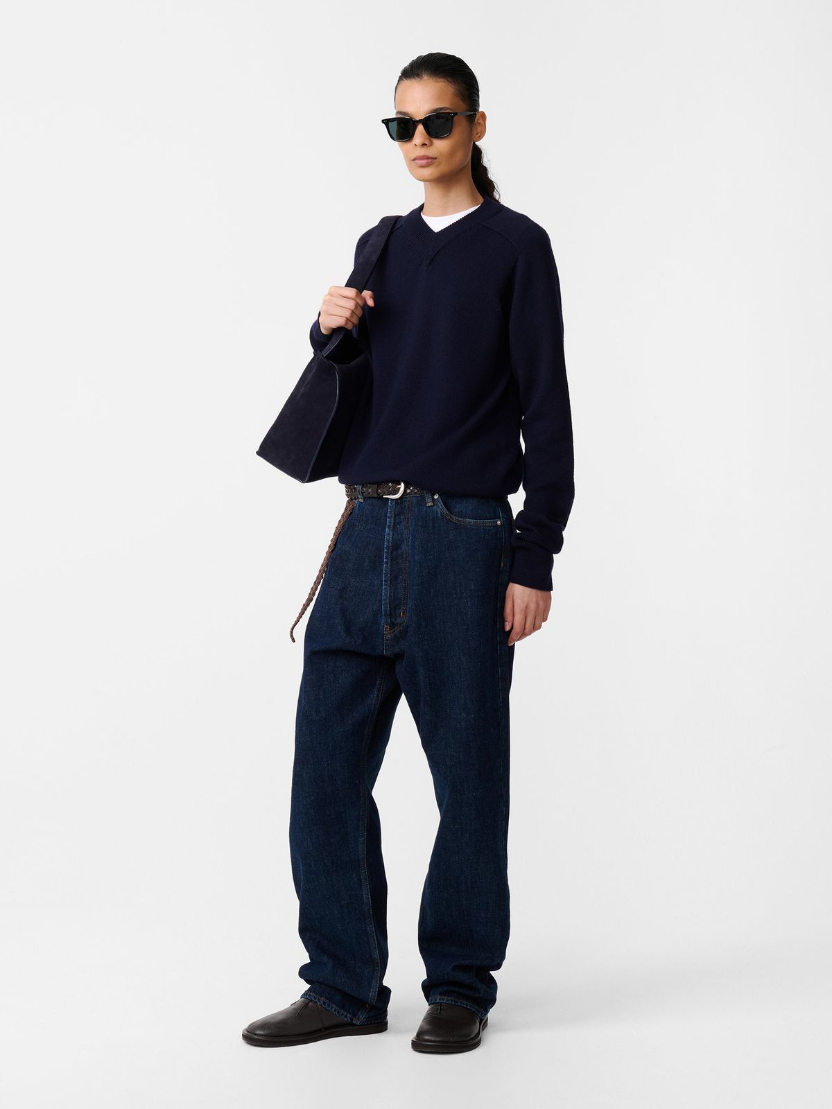 Marylebone Straight Leg Denim Pant in Indigo Light Wash