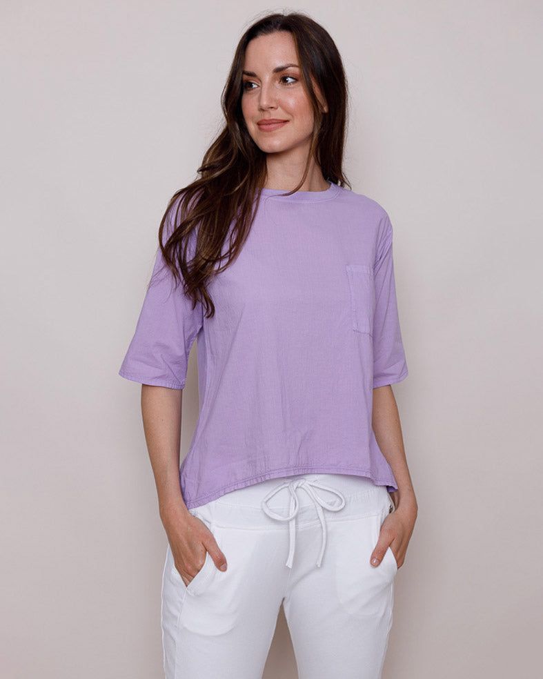 Wells Jersey Back Top With Pocket