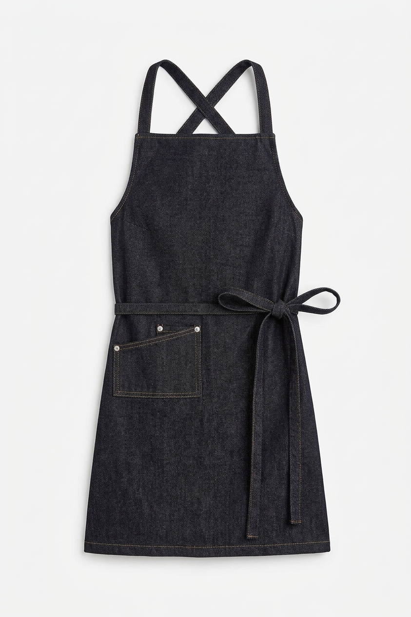 Annabelle Apron Top - Indigo
