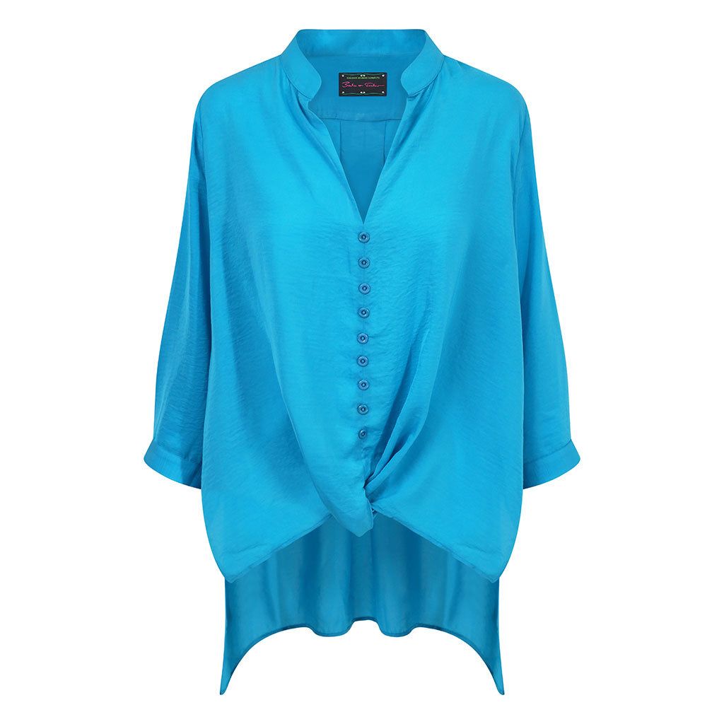 Turquoise Fritzi Oversized Shirt