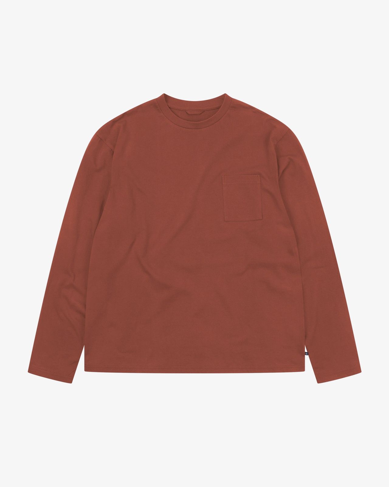 7010 Essential long sleeve t-shirt - chestnut