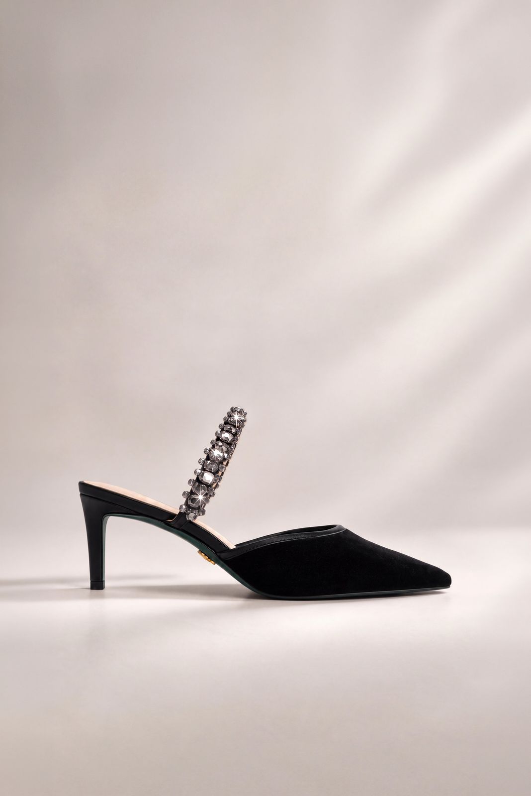Crawford Stiletto (Black Velvet)