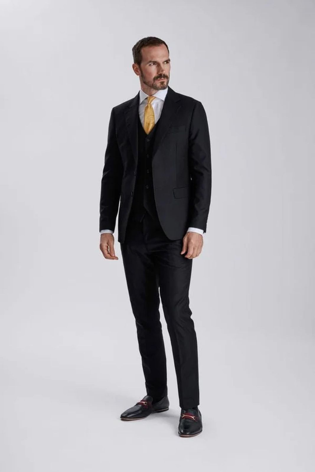 Fabio Black Three Piece Suit